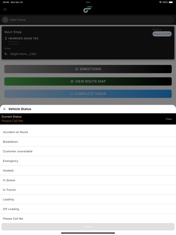 CtrlFleet Driver iPad screenshot