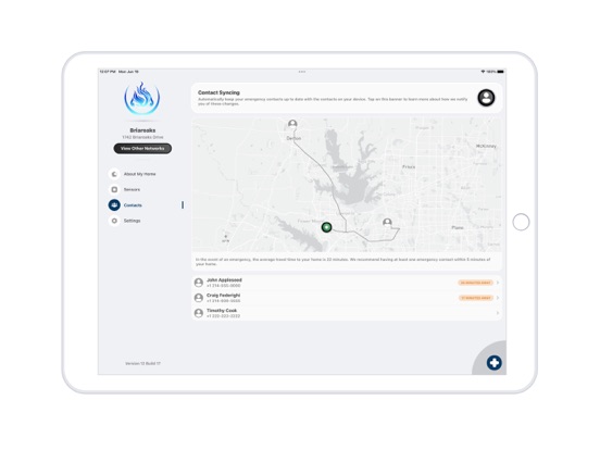 Ignite Homesafe Network iPad screenshot