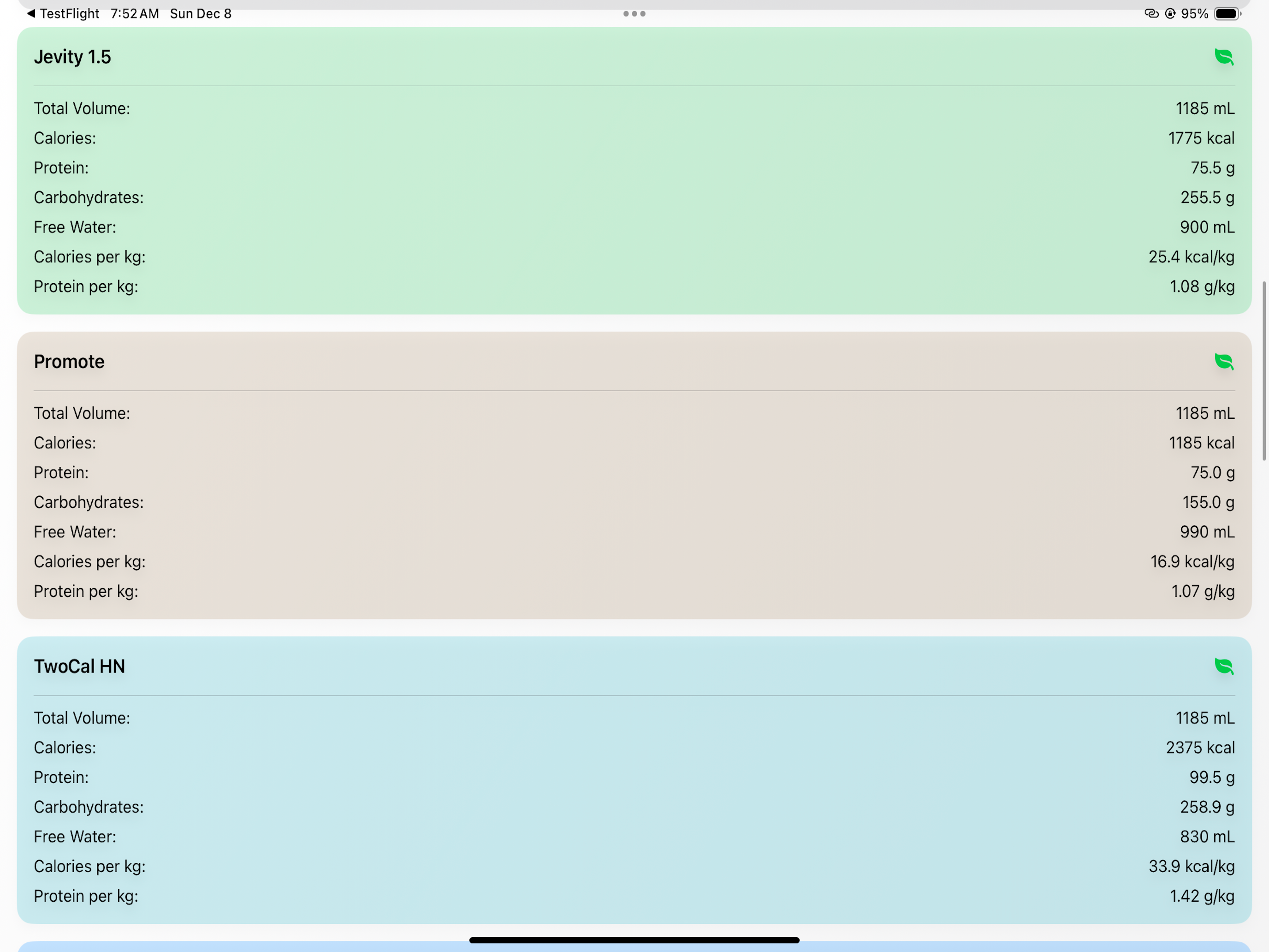 EnteraCalc Bolus screenshot 4