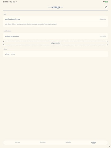 Two Lists: For You & For Them iPad screenshot