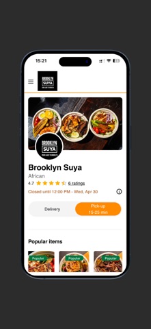 Brooklyn Suya iPhone screenshot