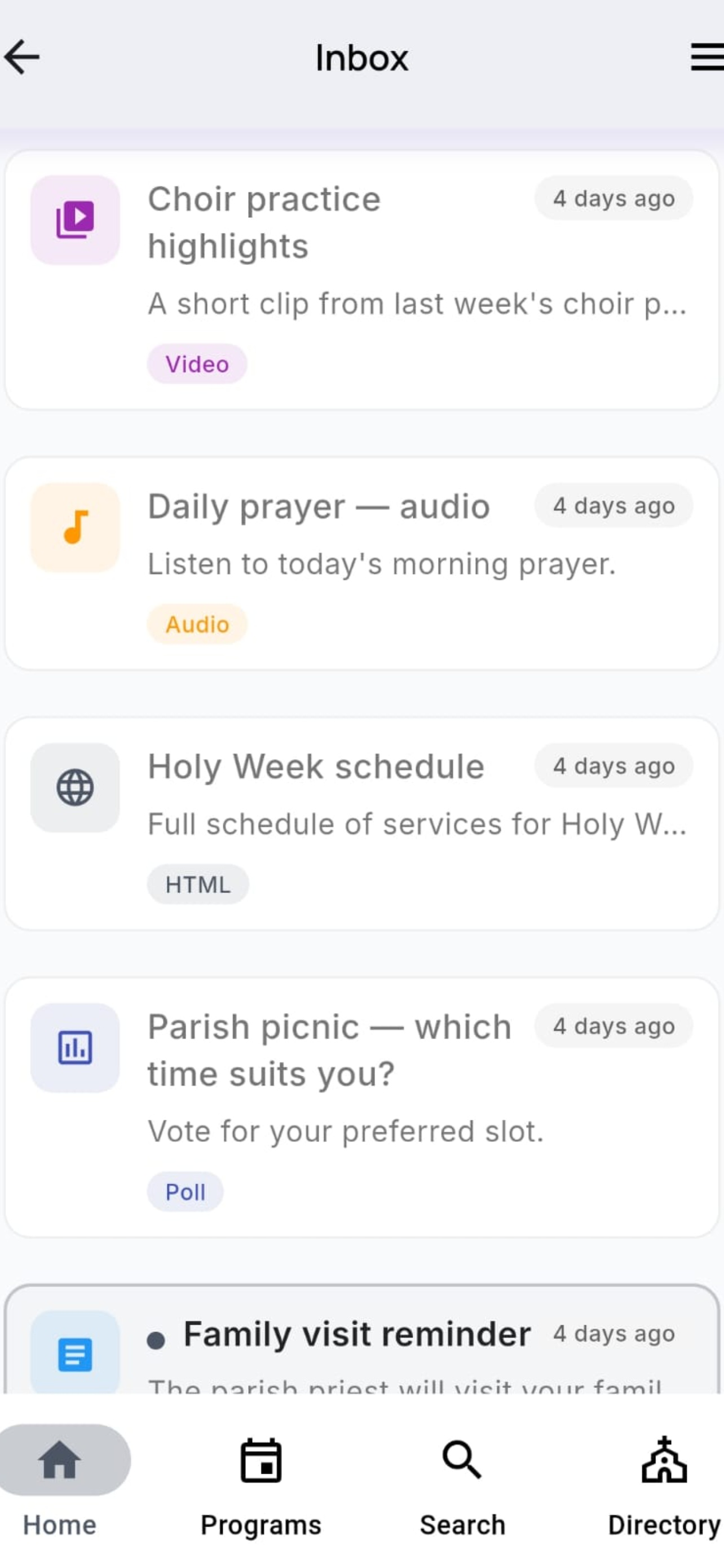ParishConnect App screenshot 3