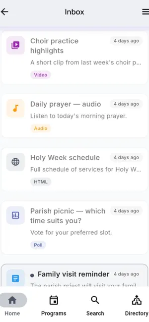 ParishConnect App screenshot 3