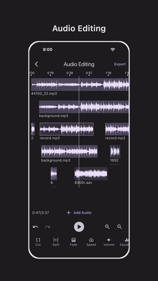 #2. Audio Editor - Audio Cutter (iOS) โดย: yong tan