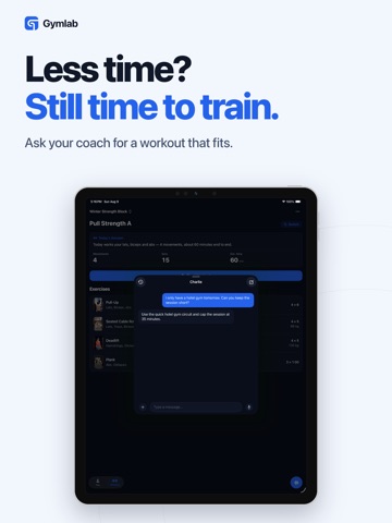 Gymlab: Workouts & Strain iPad screenshot