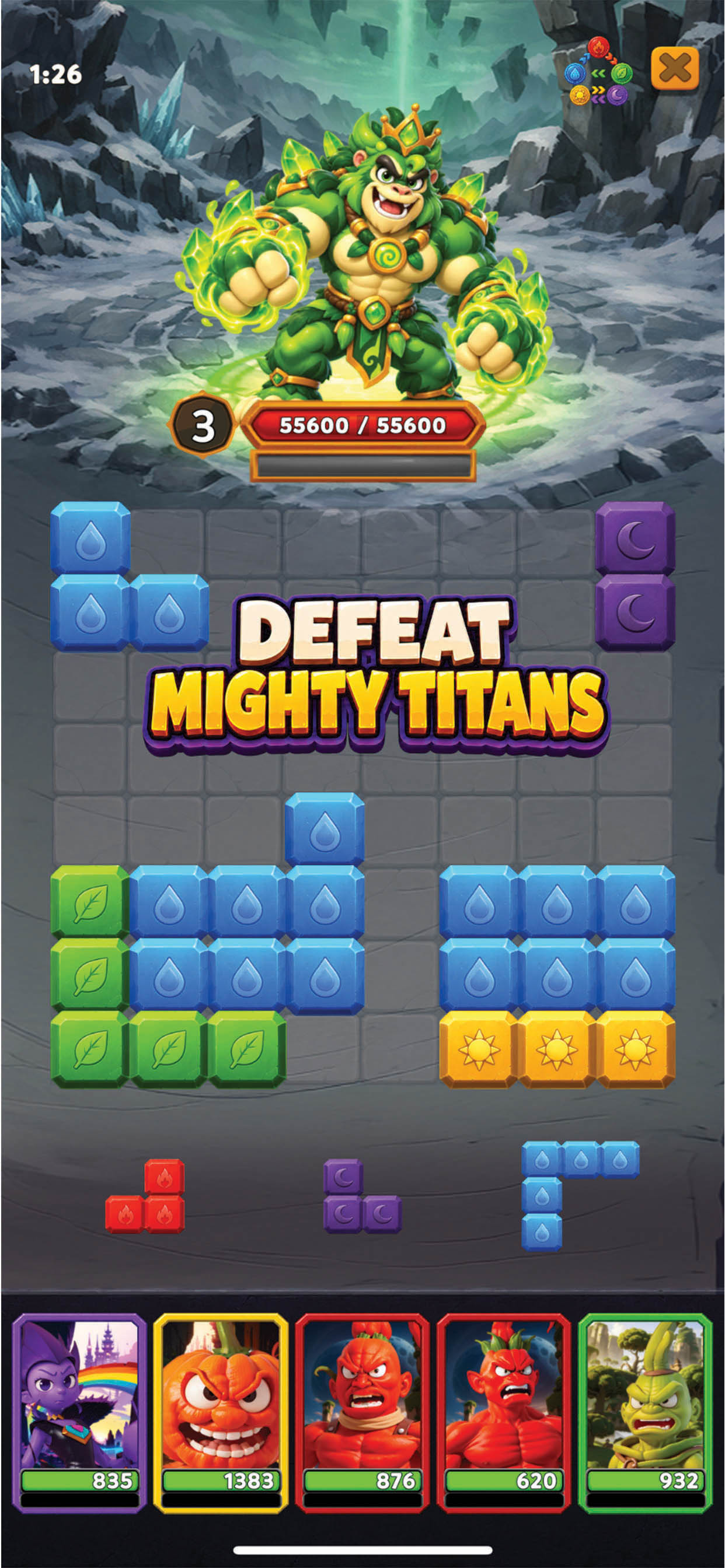 Clash Blast: Block Puzzle RPG screenshot 6