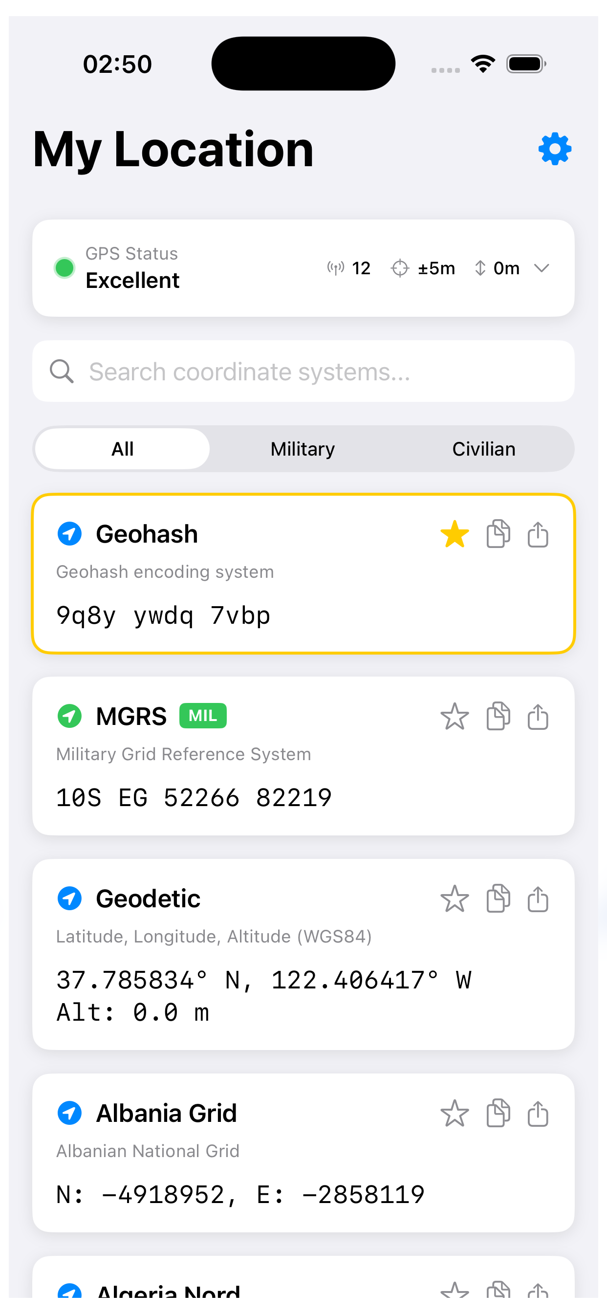 MyLoc - GPS Coordinates