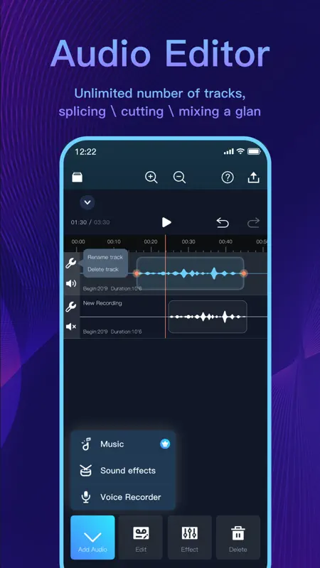 Audio Editor - AI Music Editor screenshot 1 of 5