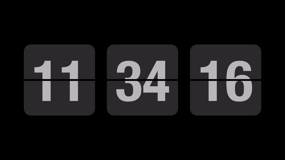 #4. Fullscreen Clock: Flip & Focus (iOS) Podle: Zhengzhou Sibo Intelligent Technology Co., Ltd.