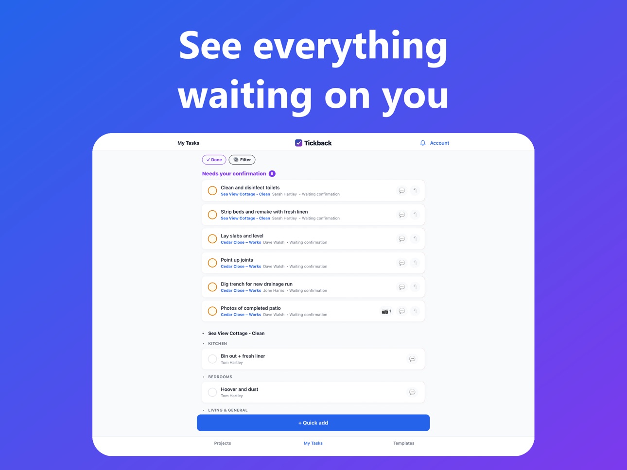 Screenshot 10 of Tickback: Shared To-Do Lists