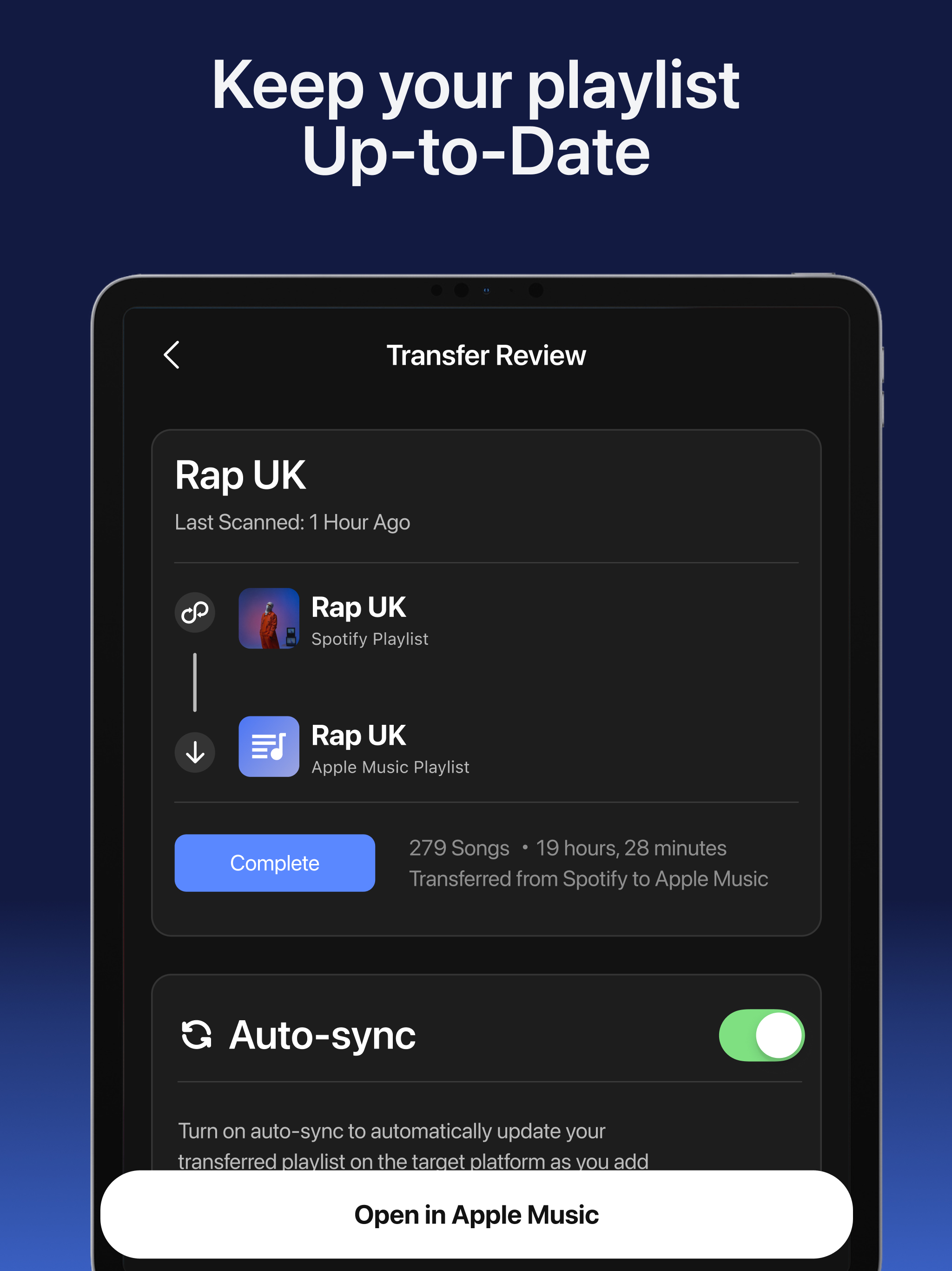 Playlist Transfer for My Music