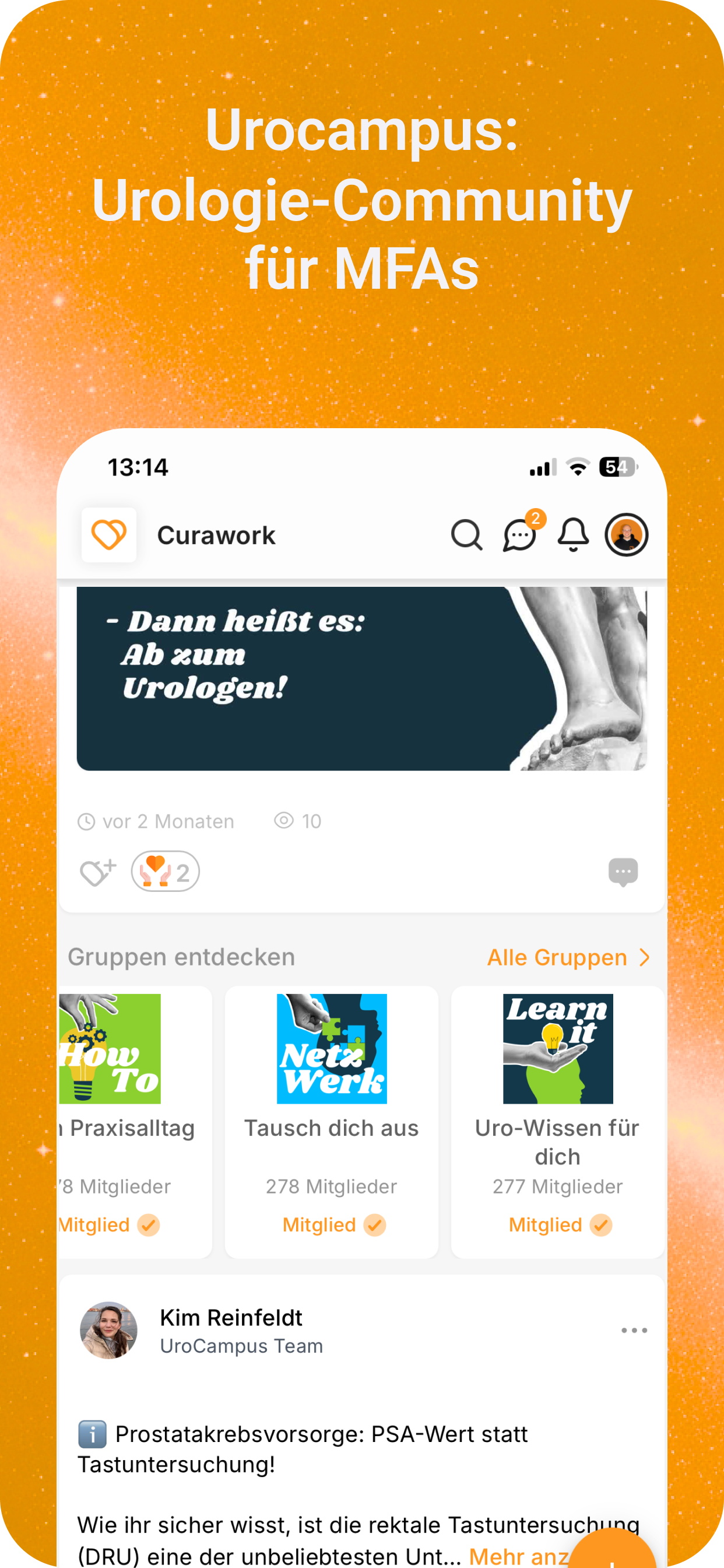 Curawork: Dein Pflege-Netzwerk