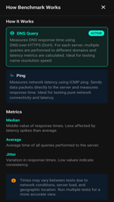 DNS Benchmark: Speed Test screenshot