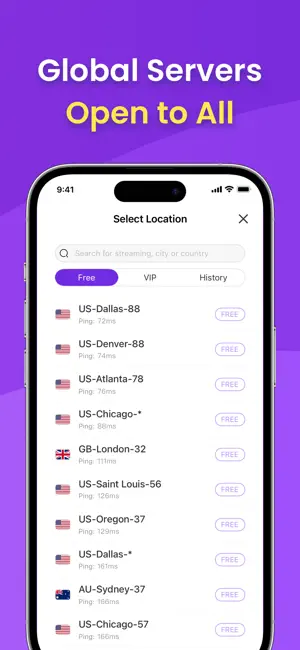 VPN - Free VPN Potato ™ screenshot 2