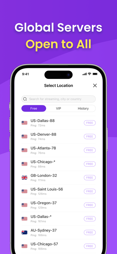 VPN - Free VPN Potato ™ screenshot 2