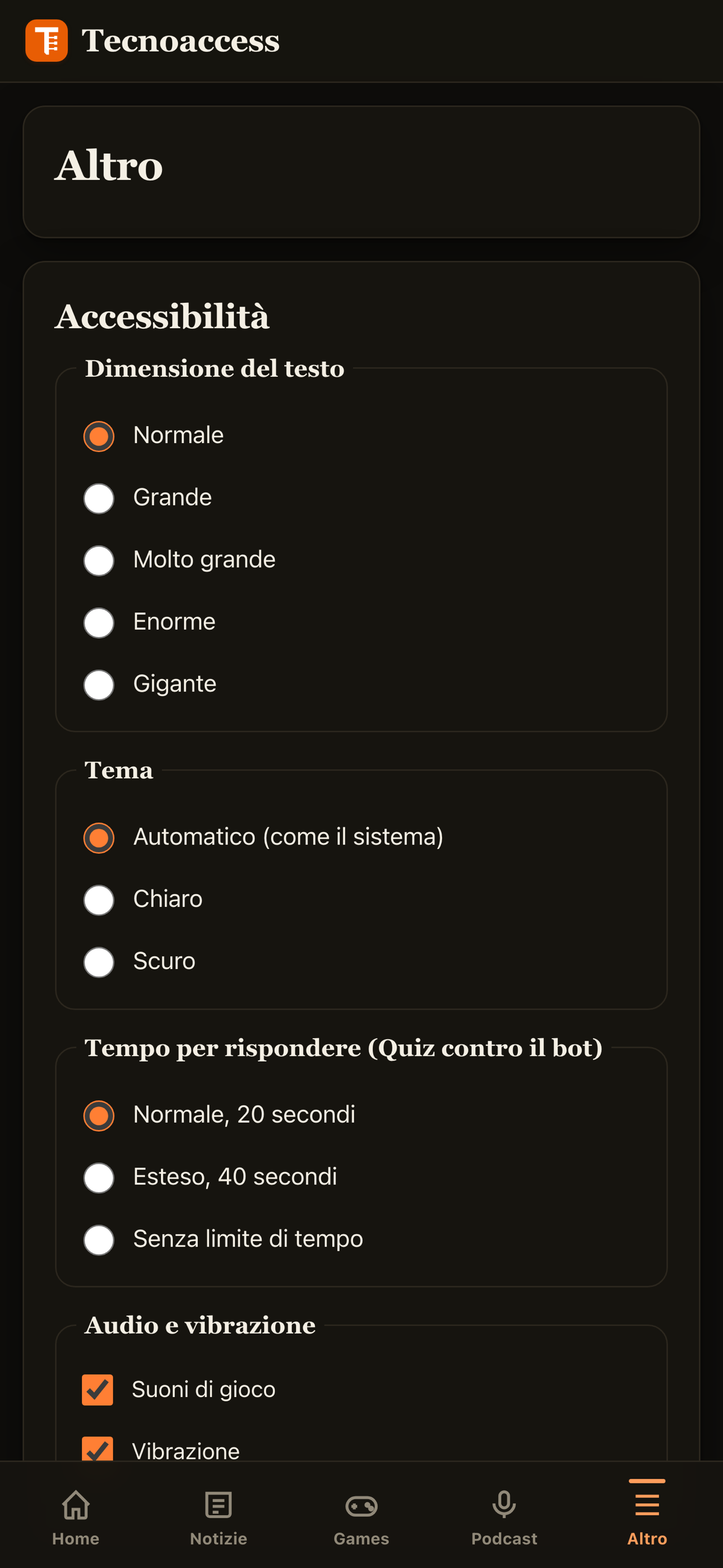 Tecnoaccess: notizie e giochi screenshot 5