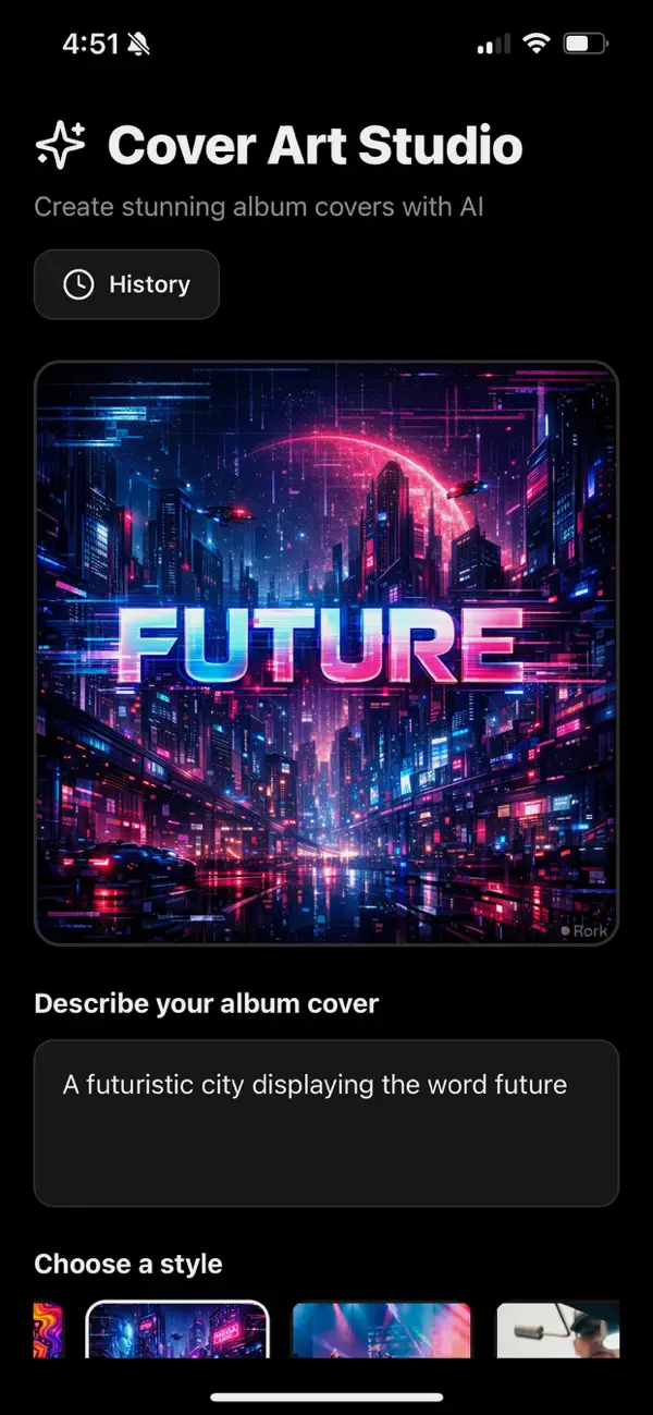 Screenshot #2 pour A.I. Cover Art