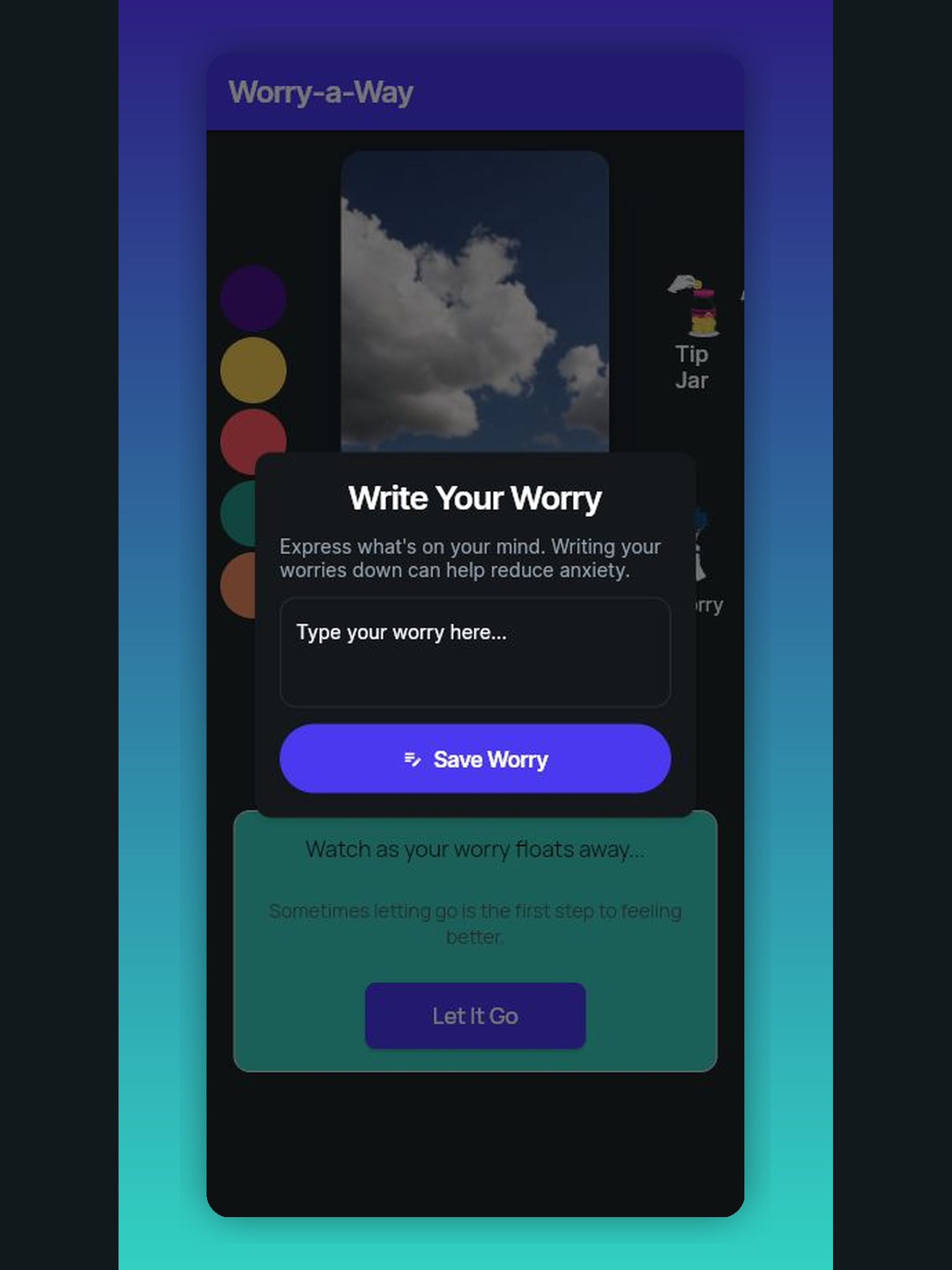 Worry-a-Way screenshot 3