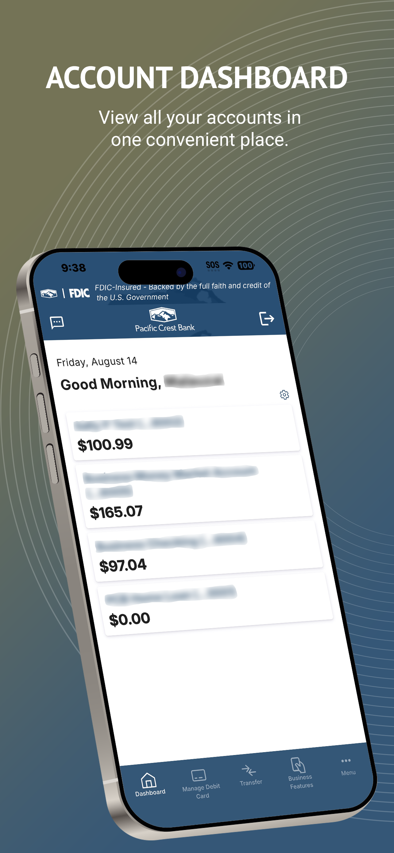 Pacific Crest Bank Business screenshot 4