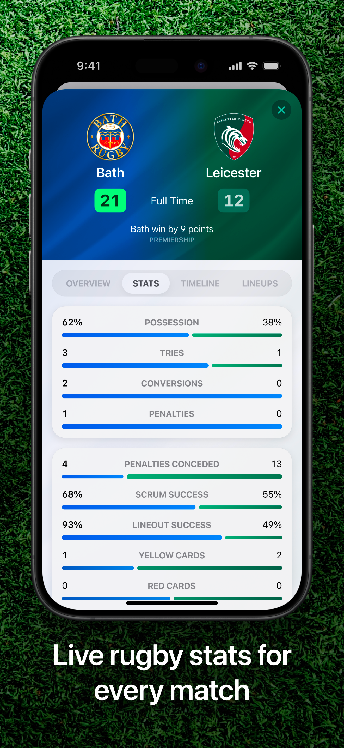 Gainline: Rugby Scores & Stats screenshot 3