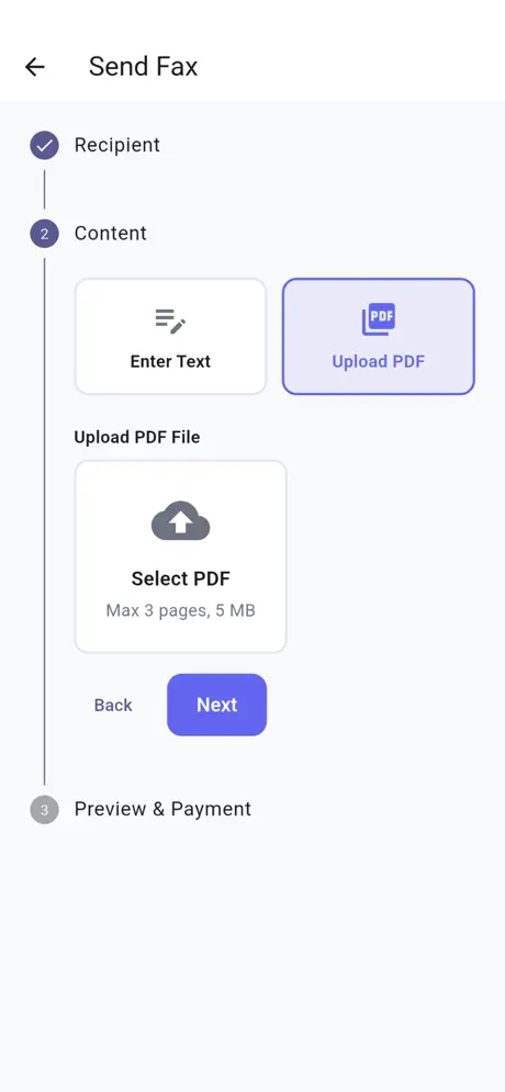 FaxKlick‑App screenshot 3