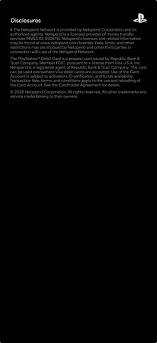 PlayStation Debit Card Screenshot 9 of 9