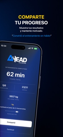 Ahead Training: AI Gym Coach iPhone screenshot