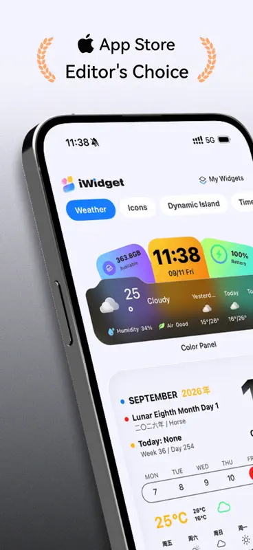iWidget - Live Wallpaper Theme screenshot 4 of 10