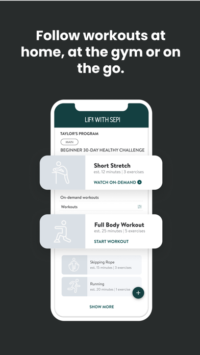 LiftWithSepi Screenshot 2 - AppWisp.com LiftWithSepi Screenshot 2 - AppWisp.com