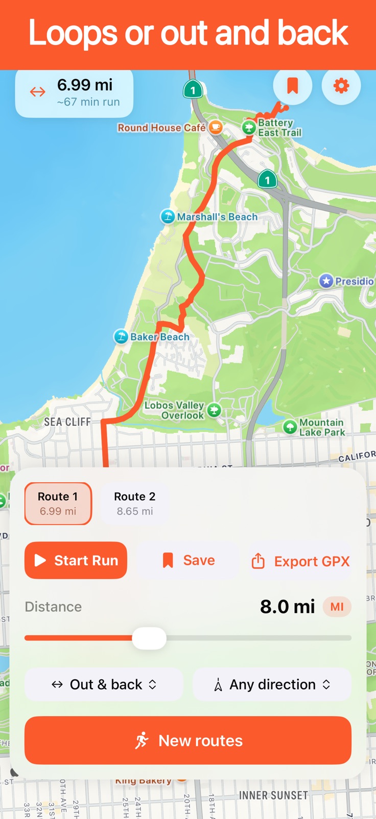 Running Route Planner: LoopRun iphone screenshot 4