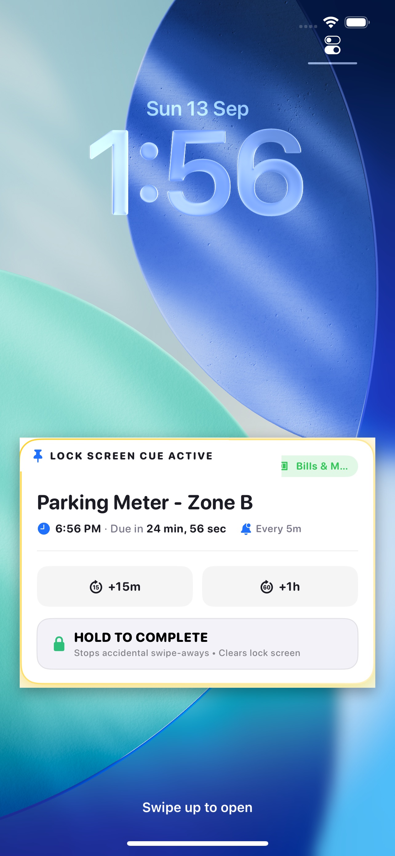 Screenshot 2 of StickyCue: Lock Screen Cues