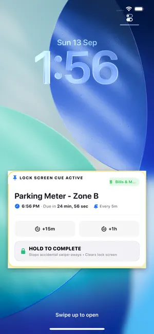 StickyCue: Lock Screen Cues screenshot 2