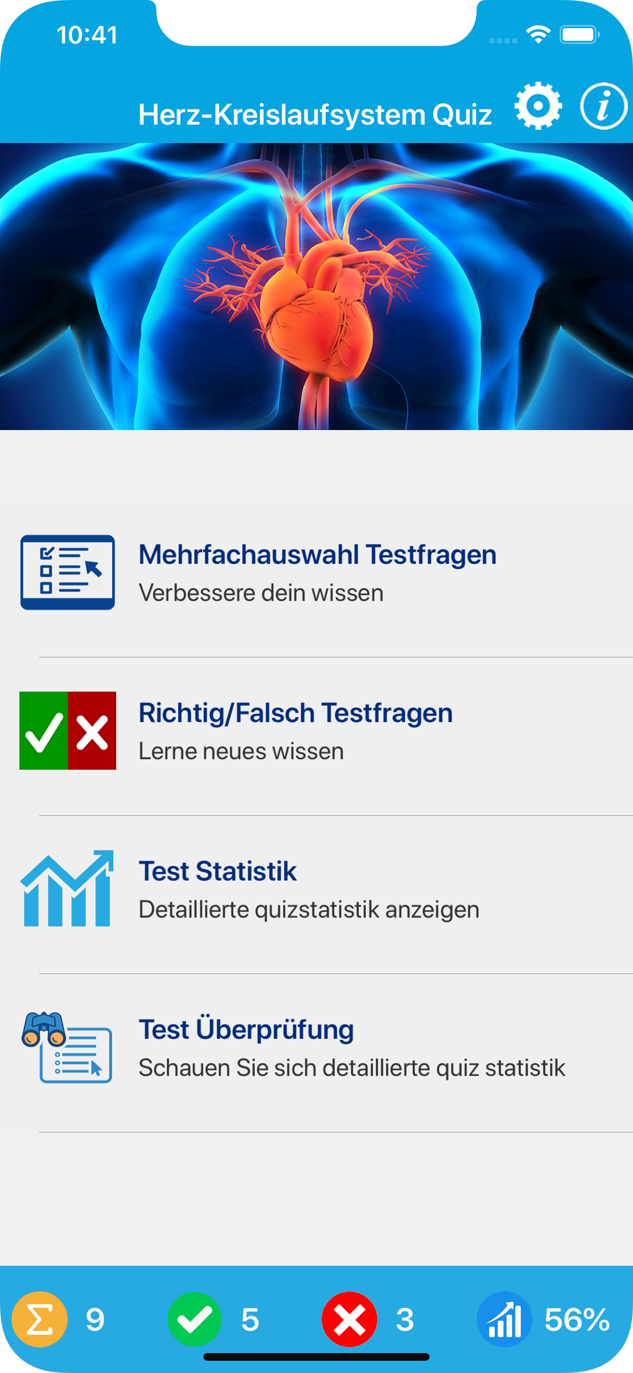 Herz-Kreislaufsystem Quiz