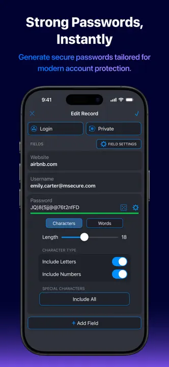 Password Manager - mSecure: Screenshot 7 von 8