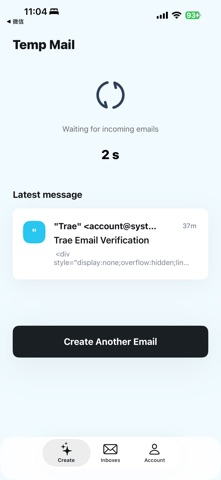 iMail - Temporary Mail iPhone screenshot