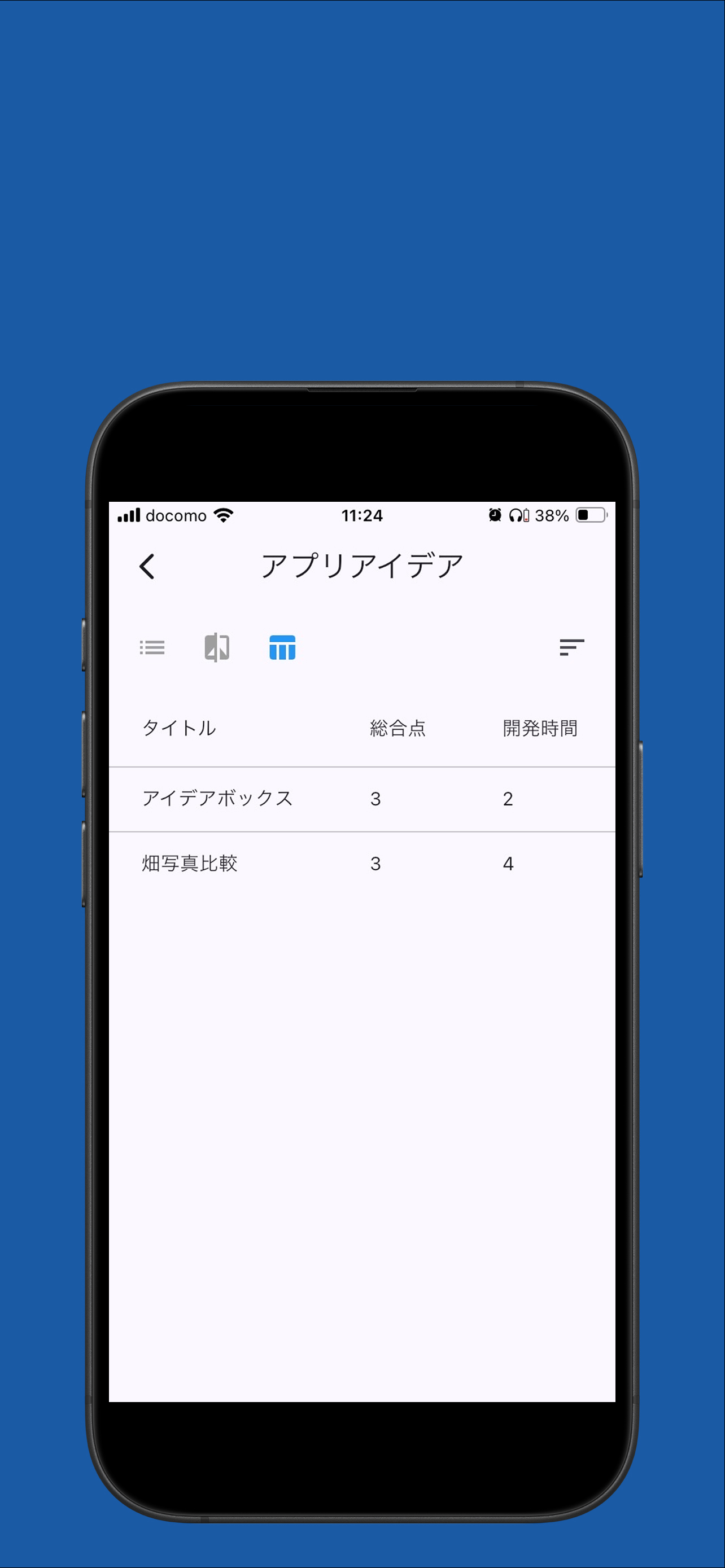 アイデアをメモ&評価＆比較 - アイデアボックス
