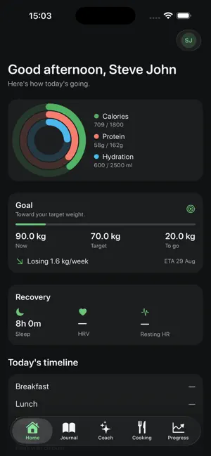Evora: AI Food Companion screenshot 1