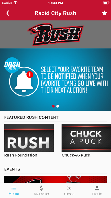 DASH Fan Engagement Screenshot