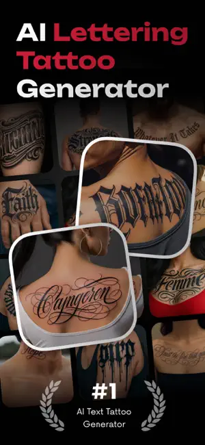 InkUp - AI Lettering tattoo screenshot 1