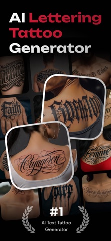InkUp - AI Lettering tattoo screenshot