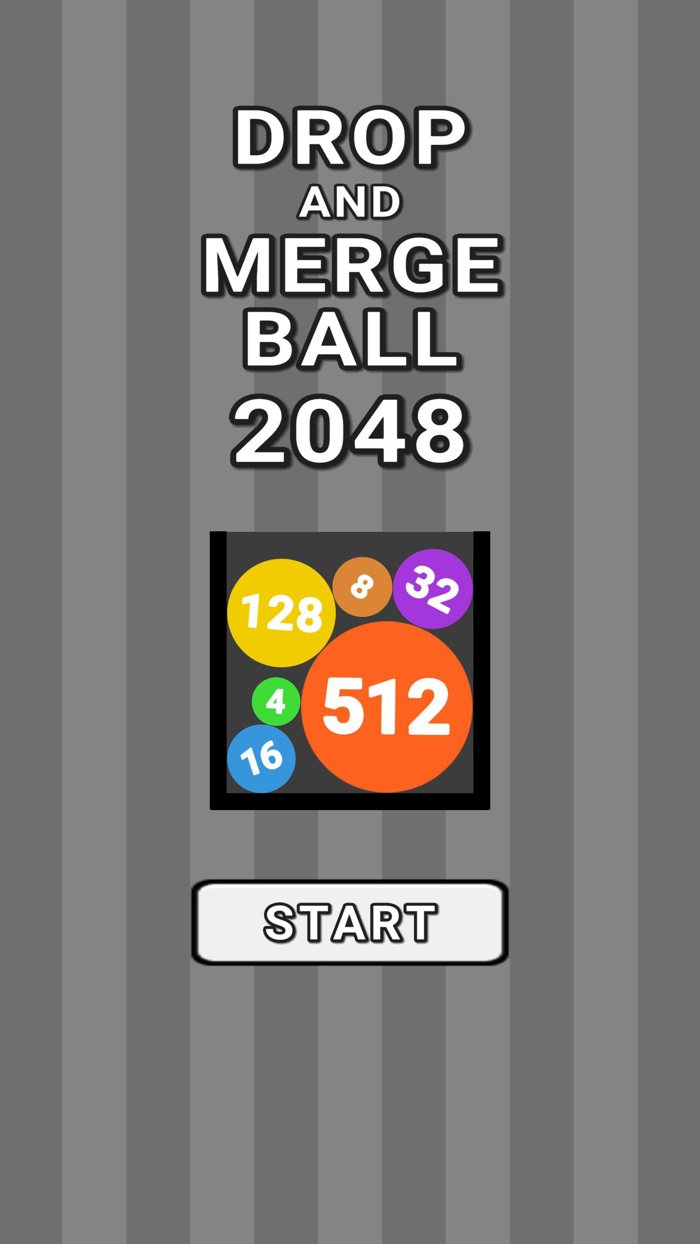 Drop and Merge Ball 2048