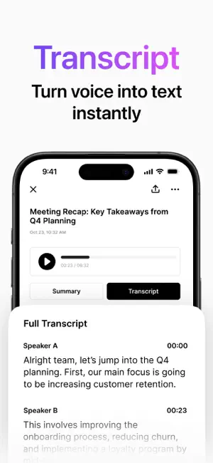 Recap: AI Meeting Note Taker screenshot 3