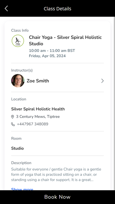 Silver Spiral Holistic Health Screenshot