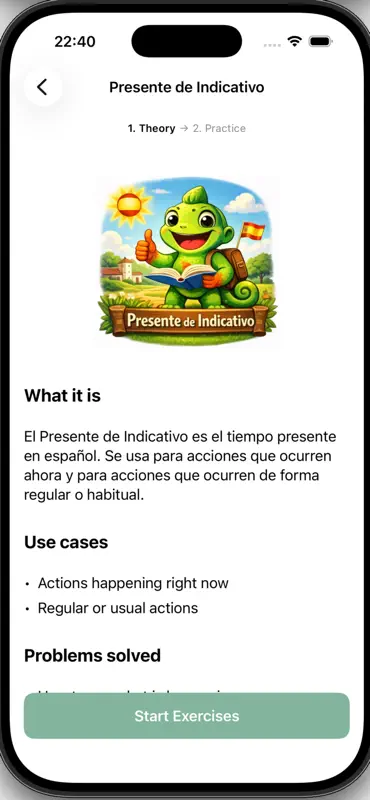 Spanish Verbs and Tenses screenshot 2 of 9