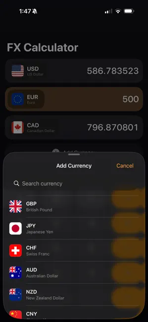 货币计算器：外汇汇率 截图