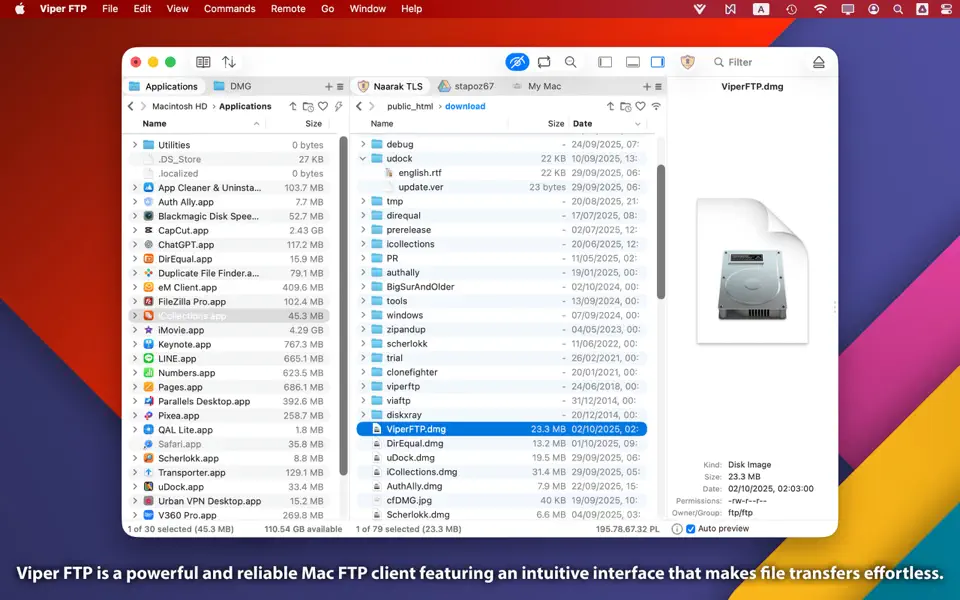 Screenshot 1 of Viper FTP 7.0.1
