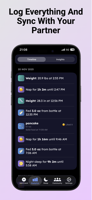 Newborn Tracker: Joy Screenshot 3 of 8
