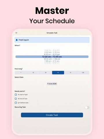 Habit Tracker. iPad screenshot