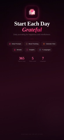 GrateDay: Gratitude Journal Screenshot 1 of 3