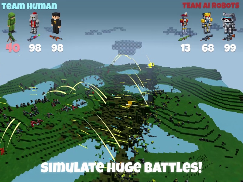 Humans vs Ai: Battle Simulator screenshot 11